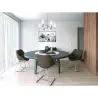 Chaise de salle à manger avec accoudoirs - Simili cuir - PU - Stylix - Noir - Clun image 7