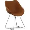 Chaise de salle à manger avec accoudoirs - Simili cuir - PU - Stylix - Noir - Clun image 7