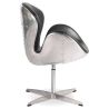 Fauteuil avec accoudoirs - Style aviateur - Revêtu de cuir - Via image 7