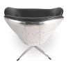 Fauteuil avec accoudoirs - Style aviateur - Revêtu de cuir - Via image 7