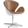 Fauteuil avec accoudoirs - Style aviateur - Revêtu de cuir - Via image 7