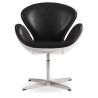 Fauteuil avec accoudoirs - Style aviateur - Revêtu de cuir - Via image 7