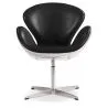 Fauteuil avec accoudoirs - Style aviateur - Revêtu de cuir - Via image 7
