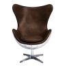 Fauteuil avec Accoudoirs - Style Aviateur - Cuir et Métal - Cocoon image 7