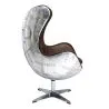 Fauteuil avec Accoudoirs - Style Aviateur - Cuir et Métal - Cocoon image 7