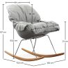 Chaise à Bascule Rembourrée - Design Scandinave - Ruma image 7