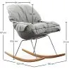 Chaise à Bascule Rembourrée - Design Scandinave - Ruma image 7