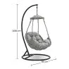 Chaise suspendue de jardin - Balançoire - Ella image 7