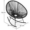 Chaise d'extérieur - Chaise à bascule de jardin - Nouvelle édition - Acapulco image 7