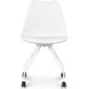 Chaise de bureau à roulettes - Chaise de bureau blanche - Canva image 7