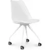 Chaise de bureau à roulettes - Chaise de bureau blanche - Canva image 7