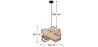 Lampe de plafond en bois - Lampe suspendue design - Nova image 7