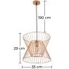 Plafonnier Rétro - Suspension Design - Lia image 7