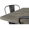 Table de salle à manger design 120cm + 4 chaises de salle à manger - Design industriel - Hairpin Stylix image 7