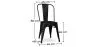 Pack Table à manger - Design industriel 150cm + Pack de 6 chaises à manger - Design industriel - Hairpin Stylix image 7