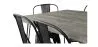 Pack Table à manger - Design industriel 150cm + Pack de 6 chaises à manger - Design industriel - Hairpin Stylix image 7
