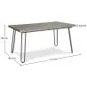 Pack Table à manger - Design industriel 150cm + Pack de 6 chaises à manger - Design industriel - Hairpin Stylix image 7