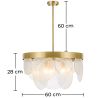  Lampe de plafond à disques en cristal - Lampe suspendue design - Luna image 7