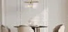  Lampe de plafond en nacre - Lampe suspendue à disques - Karl image 7