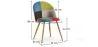 Chaise de salle à manger tapissée en patchwork - Style scandinave - Simona image 7