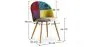 Chaise de salle à manger tapissée en patchwork - Style scandinave - Ray image 7
