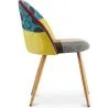 Chaise de salle à manger tapissée en patchwork - Style scandinave - Ray image 7