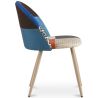 Chaise de salle à manger tapissée en patchwork - Style scandinave - Evelyne  image 7