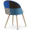 Chaise de salle à manger tapissée en patchwork - Style scandinave - Evelyne  image 7