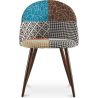 Chaise de salle à manger tapissée en patchwork - Style scandinave - Patty image 7