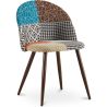 Chaise de salle à manger tapissée en patchwork - Style scandinave - Patty image 7