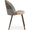 Chaise de salle à manger tapissée en patchwork - Style scandinave - Patty image 7