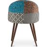 Chaise de salle à manger tapissée en patchwork - Style scandinave - Patty image 7