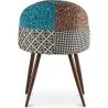 Chaise de salle à manger tapissée en patchwork - Style scandinave - Patty image 7