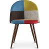 Chaise de salle à manger tapissée en patchwork - Style scandinave - Simona image 7