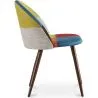 Chaise de salle à manger tapissée en patchwork - Style scandinave - Simona image 7
