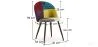 Chaise de salle à manger tapissée en patchwork - Style scandinave - Ray image 7