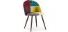 Chaise de salle à manger tapissée en patchwork - Style scandinave - Ray image 7