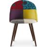 Chaise de salle à manger tapissée en patchwork - Style scandinave - Ray image 7