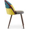 Chaise de salle à manger tapissée en patchwork - Style scandinave - Ray image 7