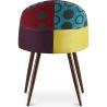 Chaise de salle à manger tapissée en patchwork - Style scandinave - Ray image 7