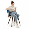 Chaise de salle à manger tapissée en patchwork - Style scandinave - Pixi image 7