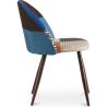 Chaise de salle à manger tapissée en patchwork - Style scandinave - Pixi image 7