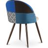 Chaise de salle à manger tapissée en patchwork - Style scandinave - Pixi image 7