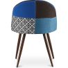 Chaise de salle à manger tapissée en patchwork - Style scandinave - Pixi image 7