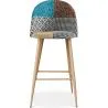 Tabouret Rembourré en Patchwork - Style Scandinave - Evelyne  image 7