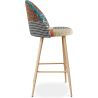 Tabouret Rembourré en Patchwork - Style Scandinave - Evelyne  image 7