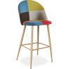 Tabouret Rembourré en Patchwork - Style Scandinave - Evelyne image 7
