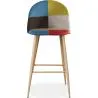 Tabouret Rembourré en Patchwork - Style Scandinave - Evelyne image 7