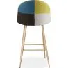 Tabouret Rembourré en Patchwork - Style Scandinave - Evelyne image 7