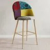 Tabouret Rembourré en Patchwork - Style Scandinave - Evelyne image 7